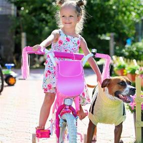 img 1 attached to 🚲 BAPHILE Bike Accessories for Girls' Bicycles | Enhance your Bike with Pink Handlebar Grips, Streamers, Butterfly Wheel Spokes, Flower Bell, Stickers & Rabbit Balloon