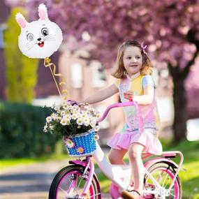 img 2 attached to 🚲 BAPHILE Bike Accessories for Girls' Bicycles | Enhance your Bike with Pink Handlebar Grips, Streamers, Butterfly Wheel Spokes, Flower Bell, Stickers & Rabbit Balloon