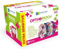 👁️ opthopatch kids eye patches - fun girls design [series ii] - 60 + 10 bonus latex free hypoallergenic cotton adhesive bandages for amblyopia and strabismus - 3 reward chart posters by defined vision logo