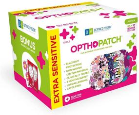 img 4 attached to 👁️ Opthopatch Kids Eye Patches - Fun Girls Design [Series II] - 60 + 10 Bonus Latex Free Hypoallergenic Cotton Adhesive Bandages for Amblyopia and Strabismus - 3 Reward Chart Posters by Defined Vision