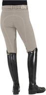 👖 ovation euro melange zip front knee patch cotton breeches for women logo