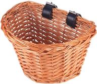 🚲 large hand-woven d shape wicker front handlebar bike basket with leather straps - a0zbz store logo