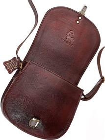 img 2 attached to Leather Crossbody Shoulder Saddle Handbags