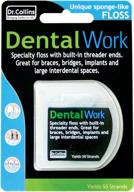 🪥 collins dental implant floss, 50-count (pack of 2) logo