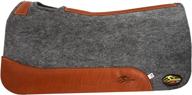 🐎 100% wool southwestern equine silverado 1-inch grey contoured saddle pad logo