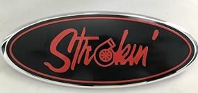 img 2 attached to 🚚 F-9ST PETERBILT POWERSTROKE Strokin Super Duty Modified Emblem: Enhance the Look of Your FORD Ranger, EXPLORER, EDGE, F-150, F-250, F350 - 9 Inch Badge (Strokin Style)