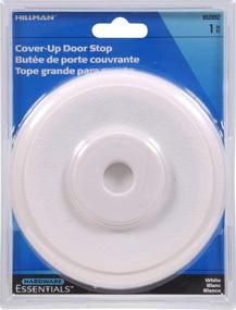 img 1 attached to 🚪 Hillman Hardware Essentials 852092: Self Adhesive Wall Mount Door Stop in White - 5-3/8" Cover Up Solution