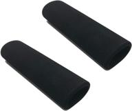 🏍️ aftermokit grip covers for big hands: enhance your comfort with thickened grips for 1.2-1.4 inch handles on harley bmw yamaha honda kawasaki suzuki triumph can-am spyder - 5 inch long black fat foam logo