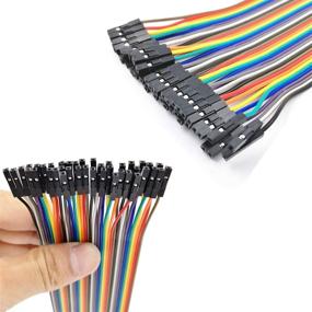 img 1 attached to 🔌 Kalevel 120pcs Breadboard Jumper Wires Kit - Male to Female, Male to Male, Female to Female Jumper Wires - Long 20cm Ribbon Cable (M-M, F-F, M-F)
