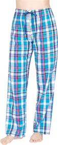 img 4 attached to 👚 Womens Super Flannel Plaid Pajama: Comfortable Lingerie, Sleep & Lounge Attire for Women