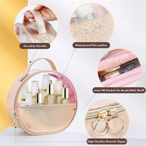 img 2 attached to Organizer Portable Cosmetic Transparent Champagne
