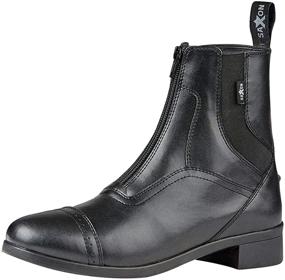 img 1 attached to 👢 Saxon Ladies Syntovia Zip Paddock Boots - Stylish and Functional Equestrian Footwear