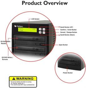 img 2 attached to 🔥 Optiarc 1 to 5 24X M-Disc Burner CD DVD Duplicator - Standalone Copier Duplication Tower with Enhanced SEO