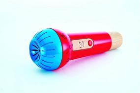 img 3 attached to 🎤 Hape Мощный Эхо Микрофон: Игрушка без батарей с усилителем голоса для детей от 1 года и старше, красный - Модель E0337, Д: 3.1, Ш: 3.1, В: 8.6 дюймов