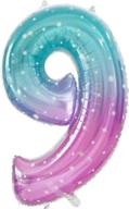 🎈 gifloon number 9 balloon, 40-inch large number balloons for 9th birthday decorations - supplies & sign décor for 9-year-old birthday party логотип