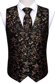 img 1 attached to 👔 Barry Wang Paisley Necktie Waistcoat: Premium Men's Accessories for Ties, Cummerbunds & Pocket Squares