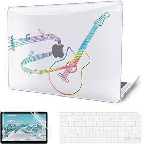 img 4 attached to 🖥️ MacBook Air 13 Inch Case 2021 2020 2019 2018 Release M1 A2337 A2179 A1932 Touch ID, Clear Laser Colorful Hard Shell Case + Keyboard Cover + Screen Protector, MacBook Air M1 Case