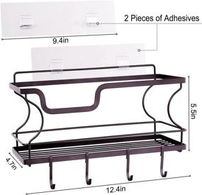 img 3 attached to Bathroom Organizer Multi Function Stainless Organization Storage & Organization