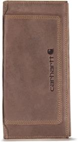 img 4 attached to 👝 Durable Carhartt Leather Wallet with Eye-Catching Contrasting Stitching