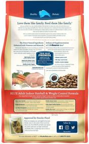 img 3 attached to 🐱 Premium Blue Buffalo Indoor Hairball Control & Weight Control Dry Cat Food with Chicken & Brown Rice