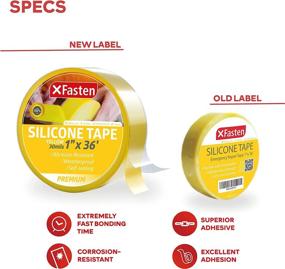 img 3 attached to XFasten Silicone Self Fusing Tape 1-Inch X 36-Foot (Yellow) Silicone Repair Tape