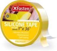 xfasten silicone self fusing tape 1-inch x 36-foot (yellow) silicone repair tape logo