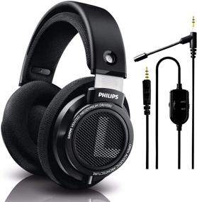 img 4 attached to 🎧 NeeGo Gaming Attachable Microphone, Philips SHP9500 Over-Ear Wired Stereo HiFi Headphones, Comfort Fit Professional Studio Monitor with Open-Back 50mm Drivers (Black)