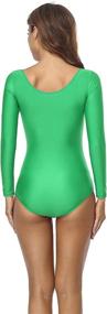 img 1 attached to 🩰 Speerise Women's Classic Long Sleeve Leotard Ballet Dance Costume - Elegant & Comfortable Attire for Dancers