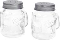 🧂 mason craft &amp; more clear glass salt and pepper shaker set logo