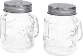 img 4 attached to 🧂 Mason Craft &amp; More Clear Glass Salt and Pepper Shaker Set