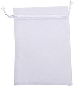 img 2 attached to 🎁 KUPOO 50PCS 8x12 Inch Organza Drawstring Gift Bag Pouch Wrap - Perfect for Party, Game, Wedding