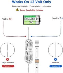 img 1 attached to 🚗 UL Listed PryEU Daylight White 6000K LED Strip Lights 12V - Ideal for Car, Boats & Motorcycles - Pack of 4