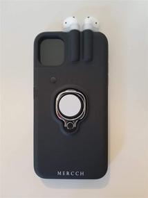 img 4 attached to Mercch AirPod Charging Storage Kickstand Cell Phones & Accessories in Cases, Holsters & Clips