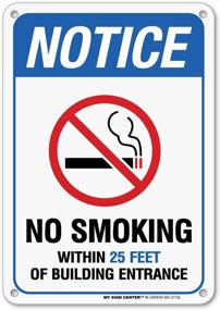 img 4 attached to 🚭 Enhance Safety: Notice Smoking Building Entrance Sign