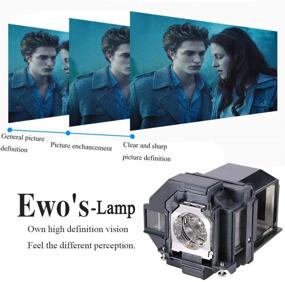 img 1 attached to 🔦 Заменяющая лампа EWO для проекторов Epson Powerlite Home Cinema 2100 2150 1060 660 760hd VS250 VS350 VS355 EX9220 EX3260 EX5260 EX7260 X39 W39 S39 109W, замена лампы V13H010L96.