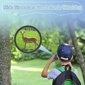 img 1 attached to 👁️ Aurosports Binoculars for Kids 5-7 Years Old: Perfect Bird Watching & Outdoor Exploring Toys for Boys and Girls, Compact & Fun Binocular with Strap - Great Gifts for Teens & Children 6-8 Years Old