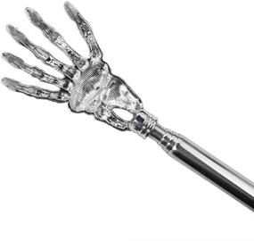 img 3 attached to 🐻 Telescoping Back Scratcher Set of 4 - Extendable Bear Claw Metal Telescopic Backscratcher, Alleviating Back Itching in Blue, Purple, Pink, and Red Colors