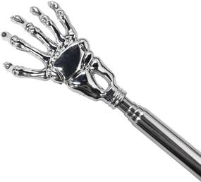 img 2 attached to 🐻 Telescoping Back Scratcher Set of 4 - Extendable Bear Claw Metal Telescopic Backscratcher, Alleviating Back Itching in Blue, Purple, Pink, and Red Colors