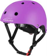 adjustable kids helmet by kamugo: ideal for boys and girls, ages 2-14, for multi-sport safety in cycling, skating, and scooting logo