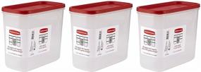 img 1 attached to 📦 Conveniently Organize Your Dry Foods with Rubbermaid's 16-Cup Container Pack of 3