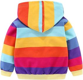 img 3 attached to Mud Kingdom Sweatshirt Rainbow Patchwork Boys' Clothing ~ Fashion Hoodies & Sweatshirts