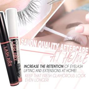 img 2 attached to 🌟 Lash Juice от Amber Lash: Прозрачная покрывающая эссенция для удлинения и поддержания здоровых наращенных ресниц, 15 мл