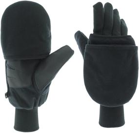 img 1 attached to Heat Factory Pop Top Mittens with Convenient Pockets