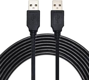 img 2 attached to 25FT USB-кабель от мужчины к мужчине - SNANSHI USB-кабель, USB 2.0 типа A мужчина к мужчине в черном цвете