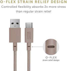 img 2 attached to 🔌 Ультра-прочный кабель Native Union Belt USB-C к USB-A-4 фута с кожаным ремешком - Совместим с Galaxy Z Fold 2, S21, S21+, S21 Ultra, Note 20, Google Pixel 5, iPad Pro, iPad Air 4 (топленое)