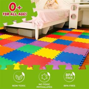 img 1 attached to 🧩 Interlocking Double-Sided Children's Exercise Mat by WEISBRANDT
