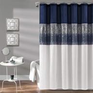 lush decor curtain shimmery bathroom bath and bathroom accessories logo