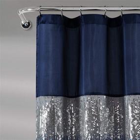img 2 attached to Lush Decor Curtain Shimmery Bathroom Bath and Bathroom Accessories