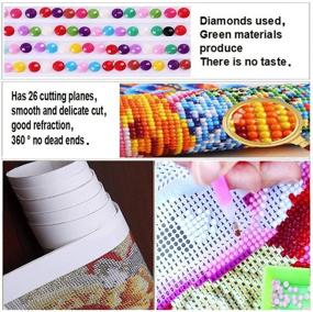 img 3 attached to 🎨 Stunning DIY 5D Diamond Painting Beach Kit - Cross Stitch Full Drill Crystal Rhinestone Embroidery for Home Wall Decor - Perfect Arts Craft Gift (YCloveZ09-16x12in)