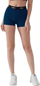 img 3 attached to CADMUS Women's Workout Pro Shorts - 3" Spandex Volleyball Shorts